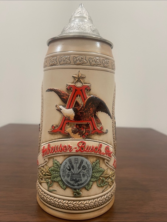 Anheuser-Busch Other - Vintage Anheuser-Busch “G” Series Lidded Stein 1985